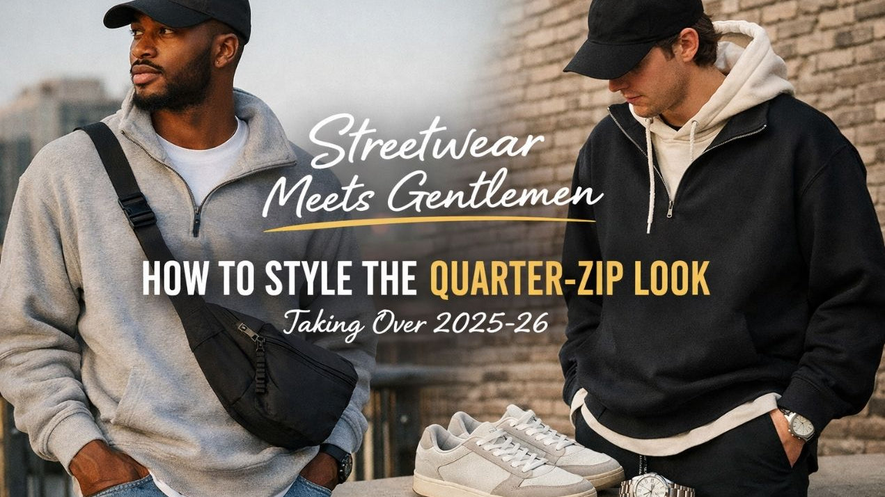 Streetwear Meets Gentlemen: The Quarter-Zip Look Everyone in the U.S. Is Wearing Right Now