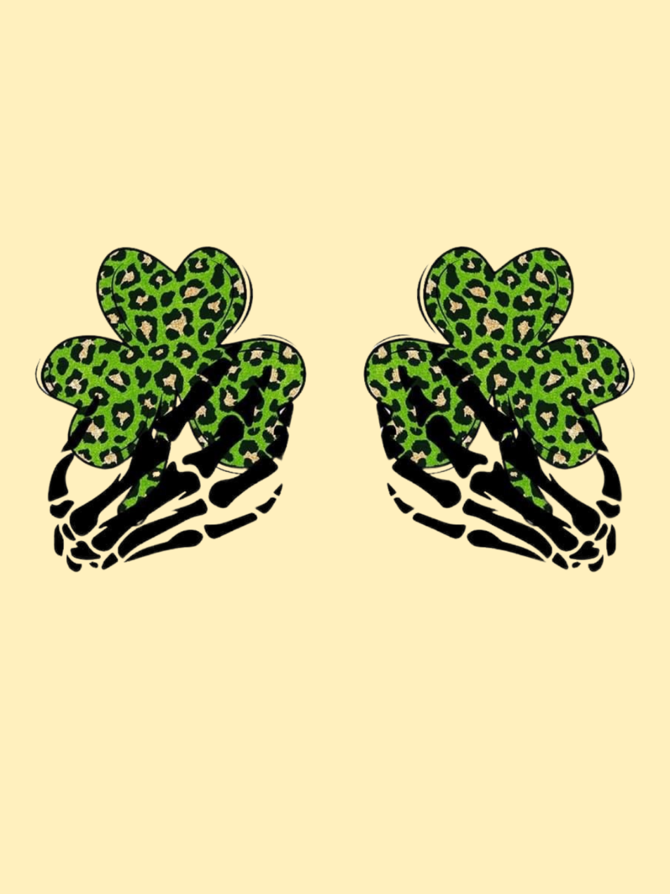 240g Shamrock Printed Cotton T-shirt for St. Patrick's Day Emma Bridess