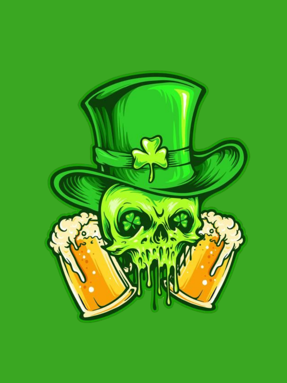 240g Guinness Printed Cotton T-shirt for St. Patrick's Day Emma Bridess