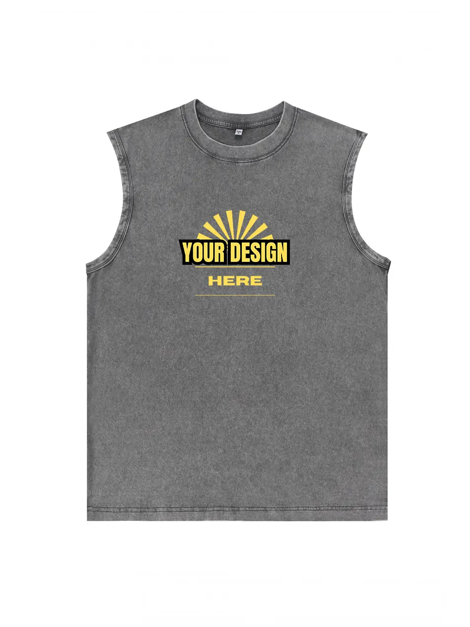 Custom Vintage Wash Cotton Vest