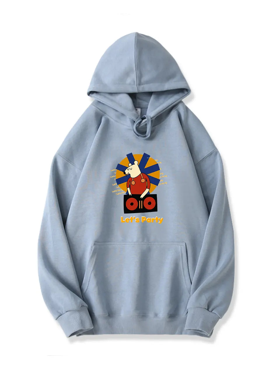 Let's Party Cartoon Mouse Music Hoodie for Holiday Emma Bridess