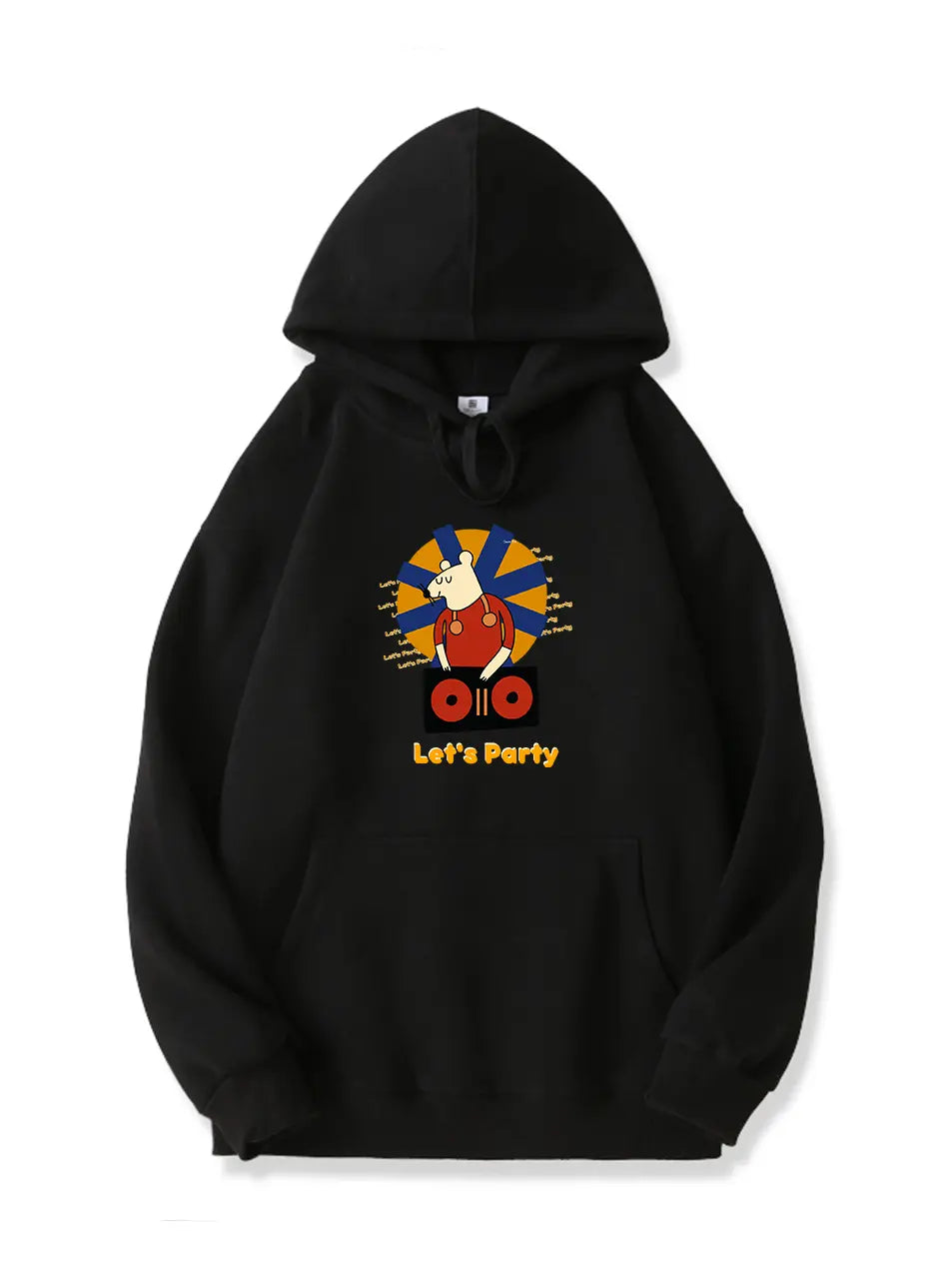 Let's Party Cartoon Mouse Music Hoodie for Holiday Emma Bridess
