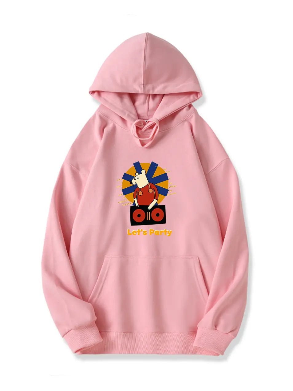 Let's Party Cartoon Mouse Music Hoodie for Holiday Emma Bridess