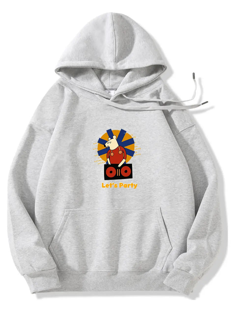 Let's Party Cartoon Mouse Music Hoodie for Holiday Emma Bridess