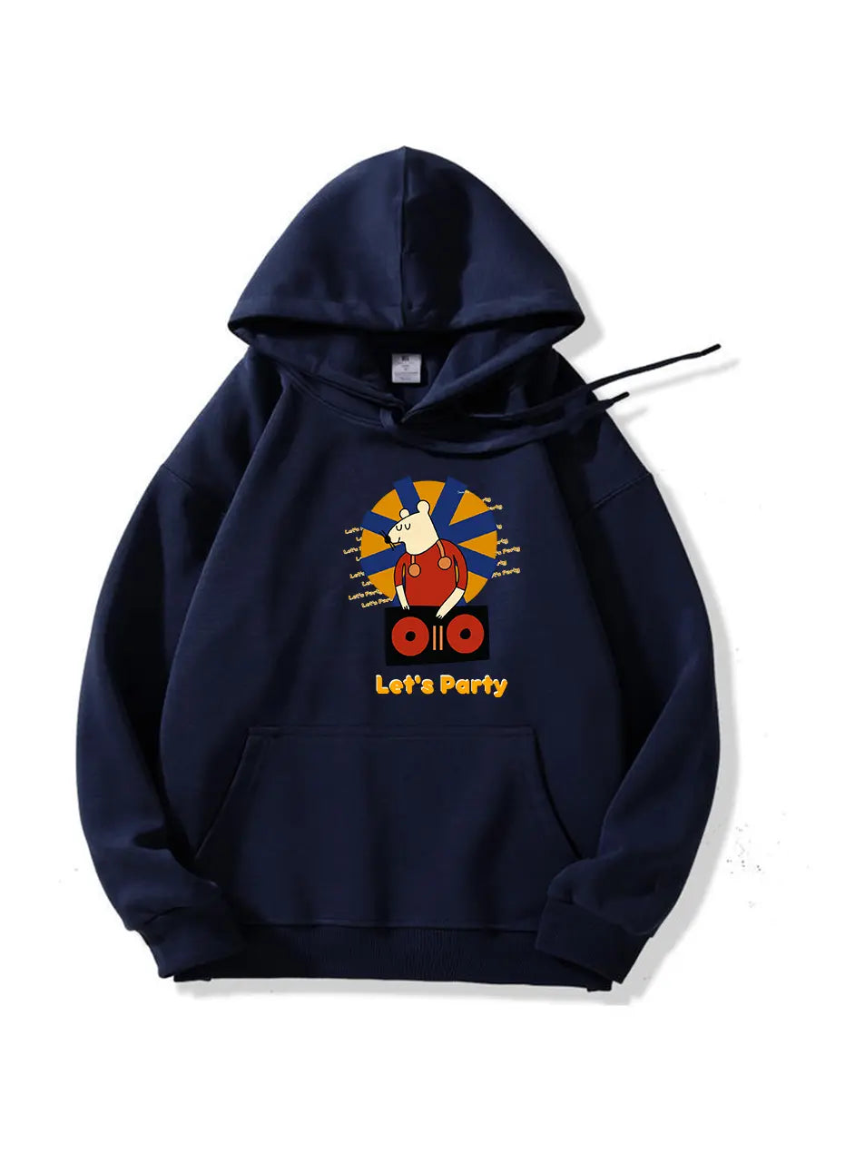 Let's Party Cartoon Mouse Music Hoodie for Holiday Emma Bridess