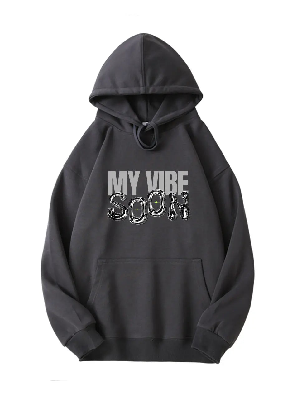Y2K My Vibe Letter Printed 300g Cotton Hoodie Emma Bridess