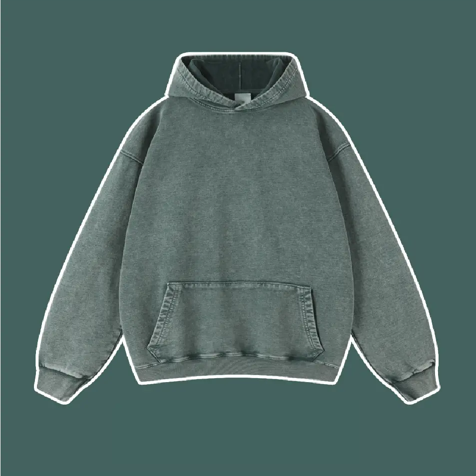 Washed Vintage Drop Shoulder Hoodie - Emma Bridess