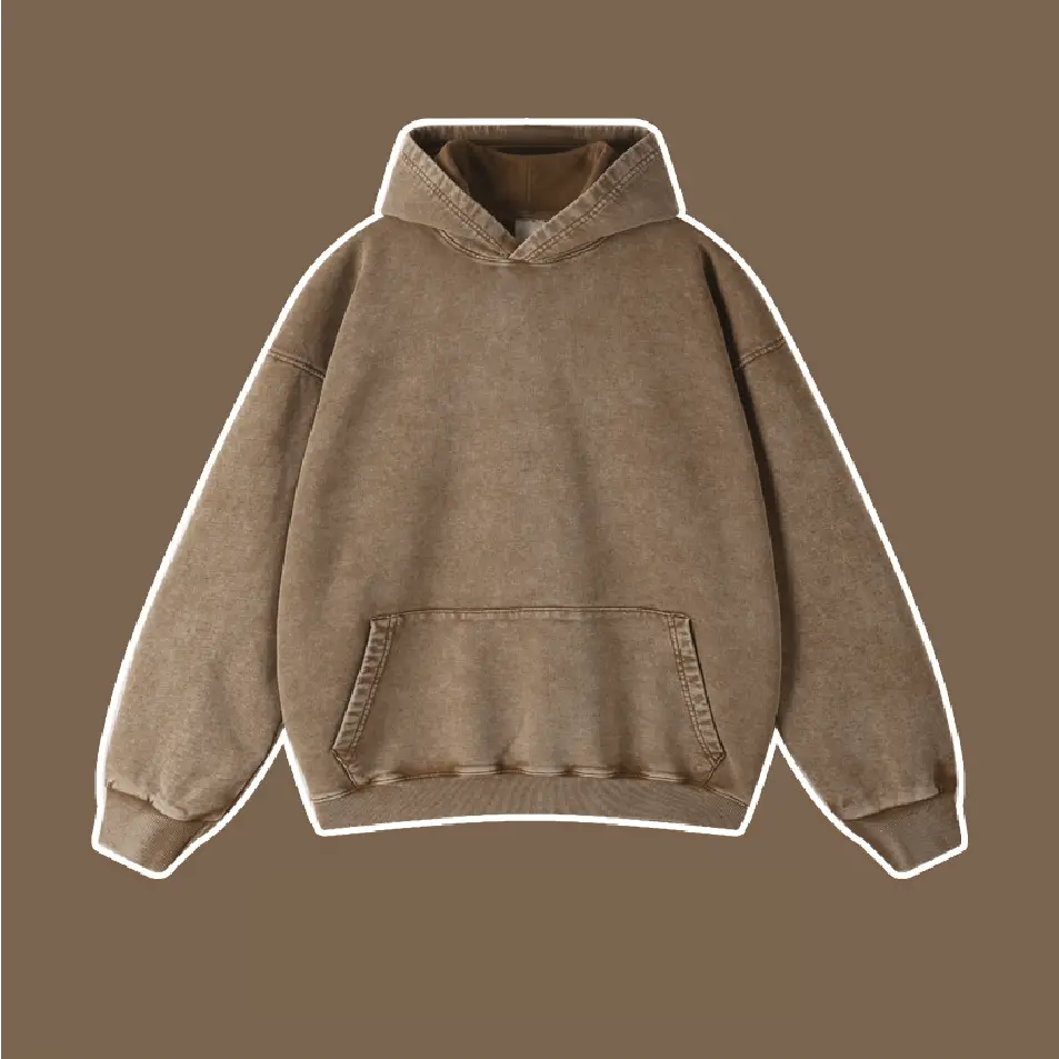 Washed Vintage Drop Shoulder Hoodie - Emma Bridess