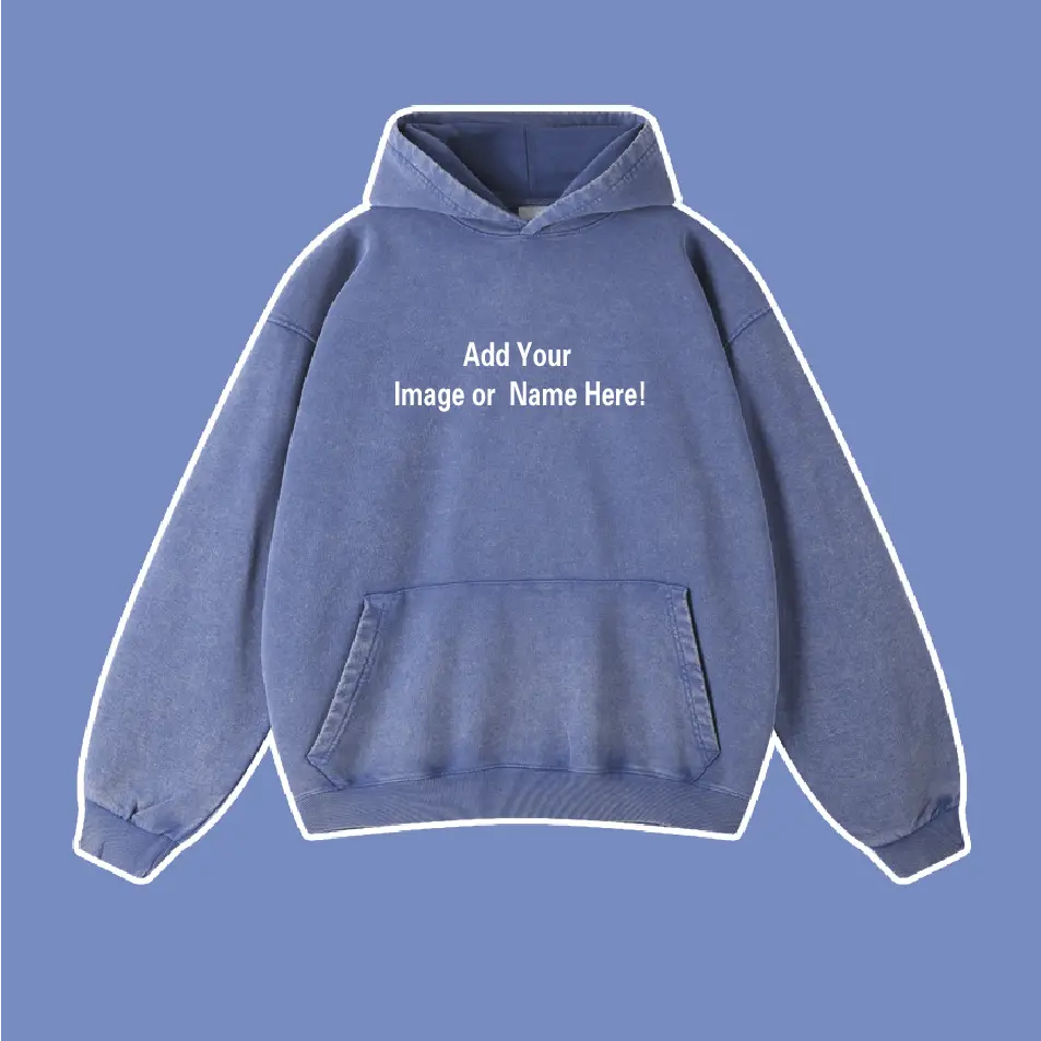 Custom Washed Vintage Kangaroo Pocket Hoodie - Emma Bridess