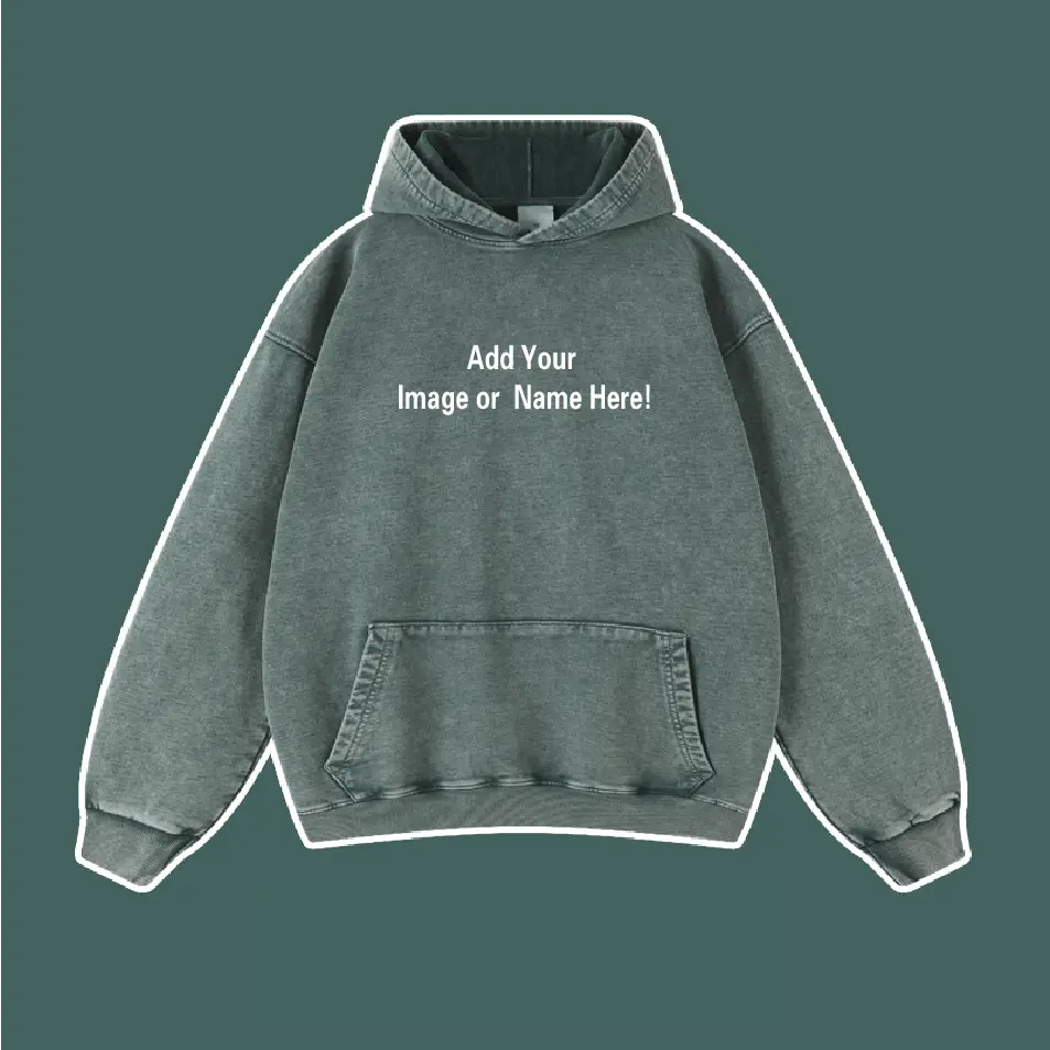 Custom Washed Vintage Kangaroo Pocket Hoodie - Emma Bridess