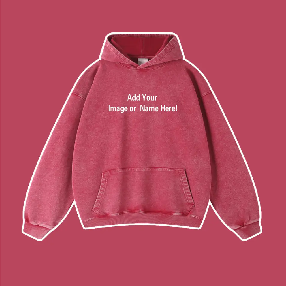 Custom Washed Vintage Kangaroo Pocket Hoodie - Emma Bridess