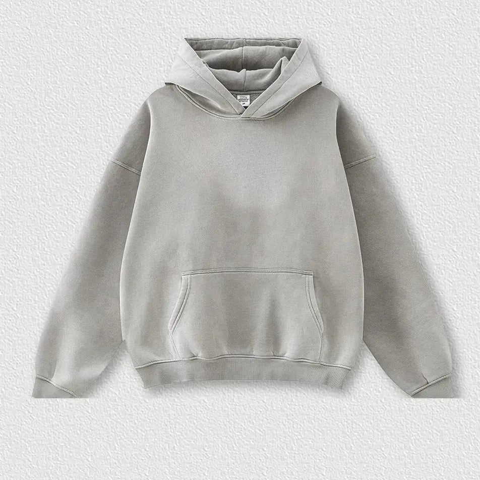 Vintage Fleece Loose Hoodie