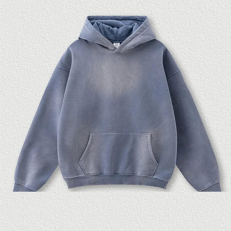 Vintage Fleece Loose Hoodie