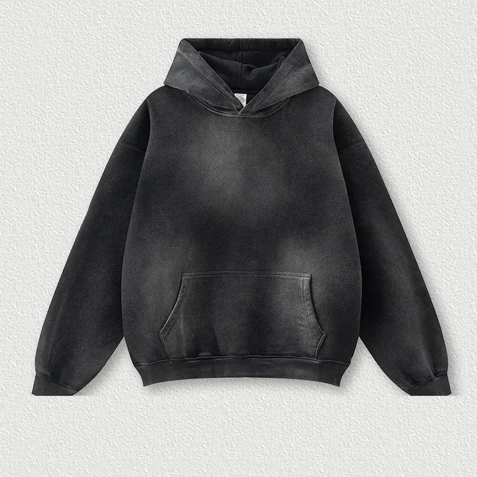 Vintage Fleece Loose Hoodie