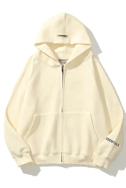 Oversized Essentials Zip up Hoodie - Emma Bridess