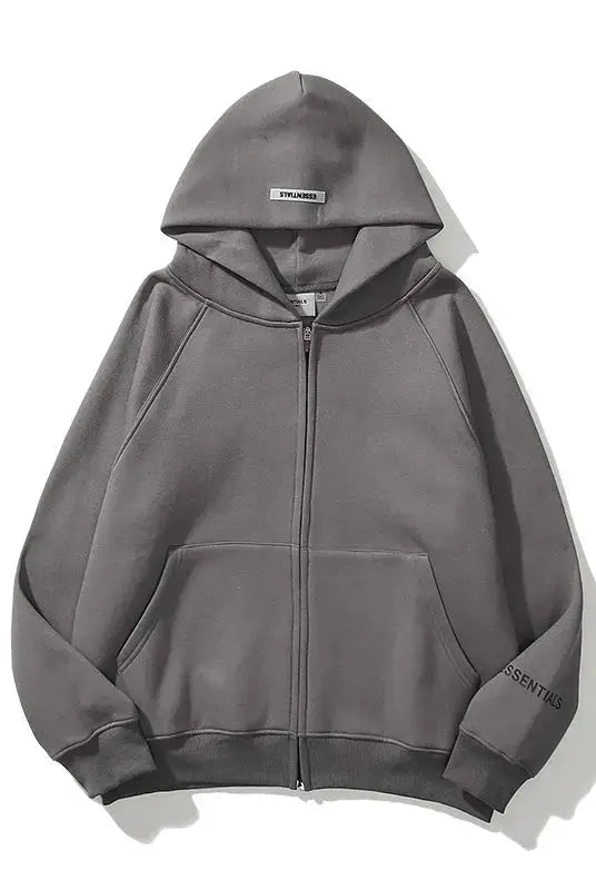 Oversized Essentials Zip up Hoodie - Emma Bridess