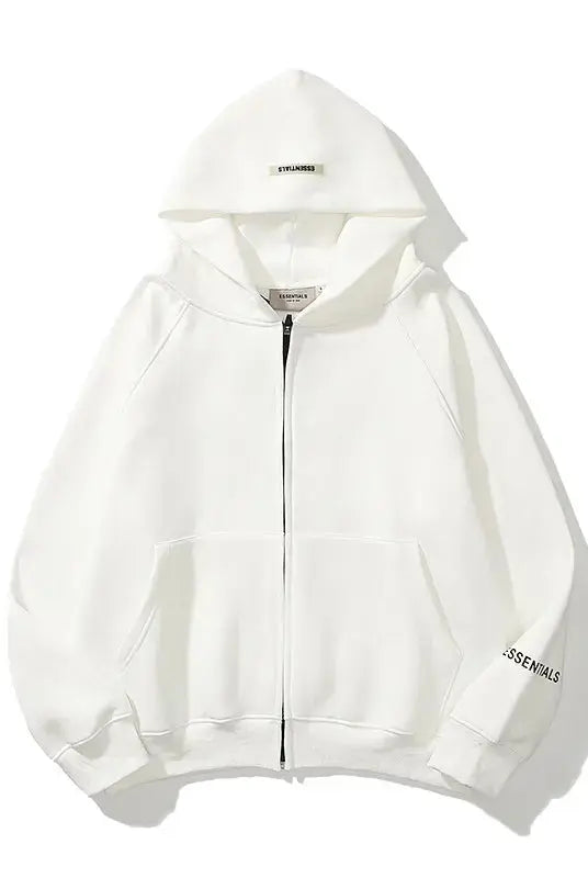 Oversized Essentials Zip up Hoodie - Emma Bridess