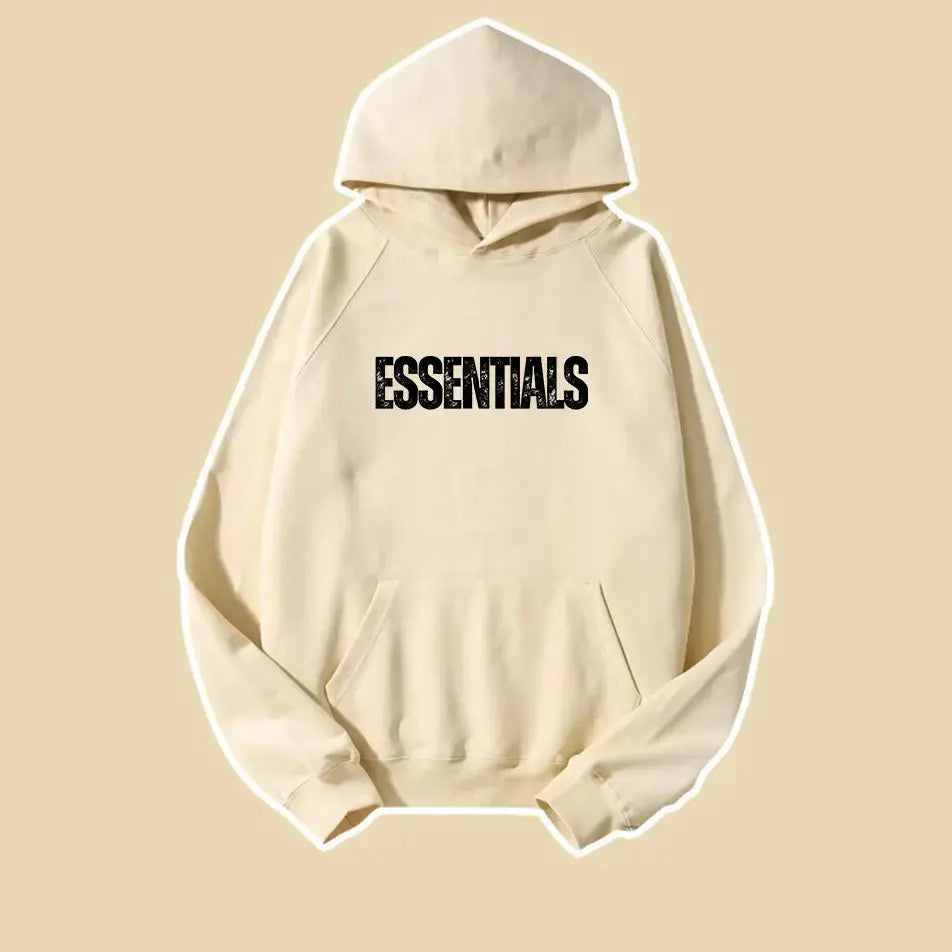 Basic Letter Printed Essentials Hoodie 460g Essentials Sweatshirt