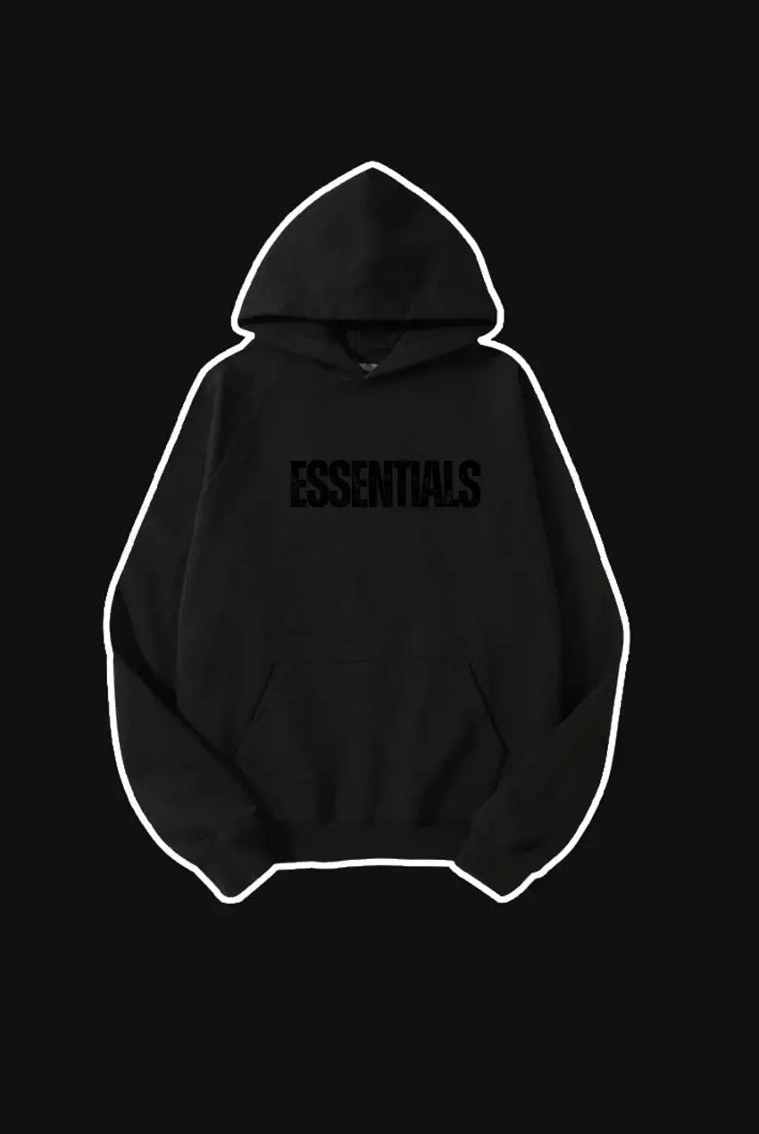 Basic Letter Printed Essentials Hoodie 460g Essentials Sweatshirt