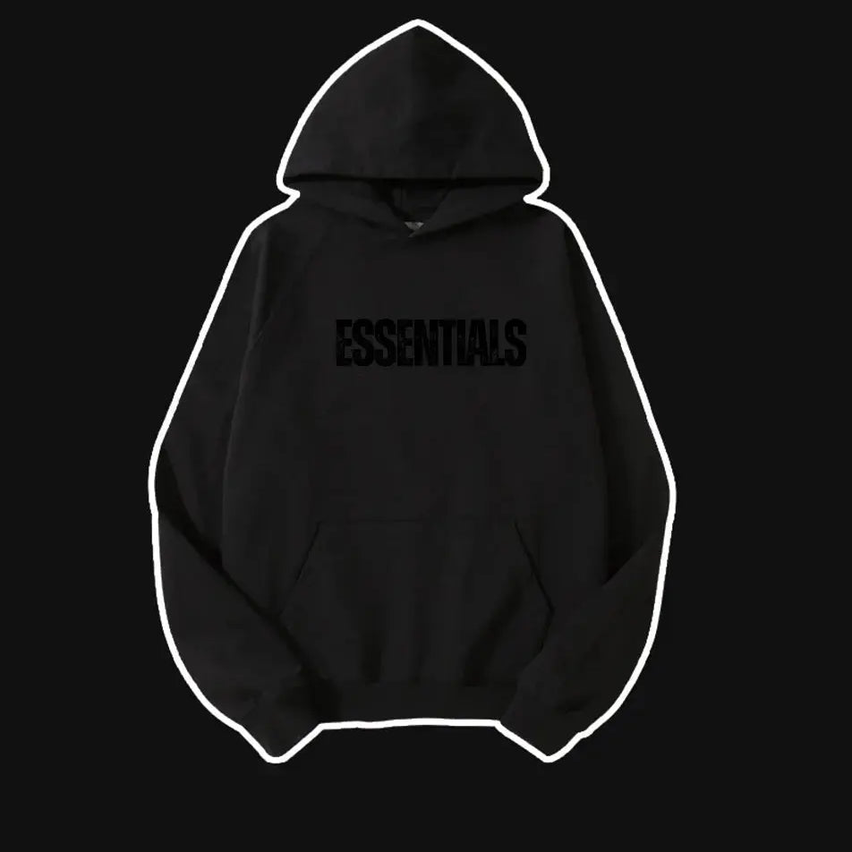 Basic Letter Printed Essentials Hoodie 460g Essentials Sweatshirt