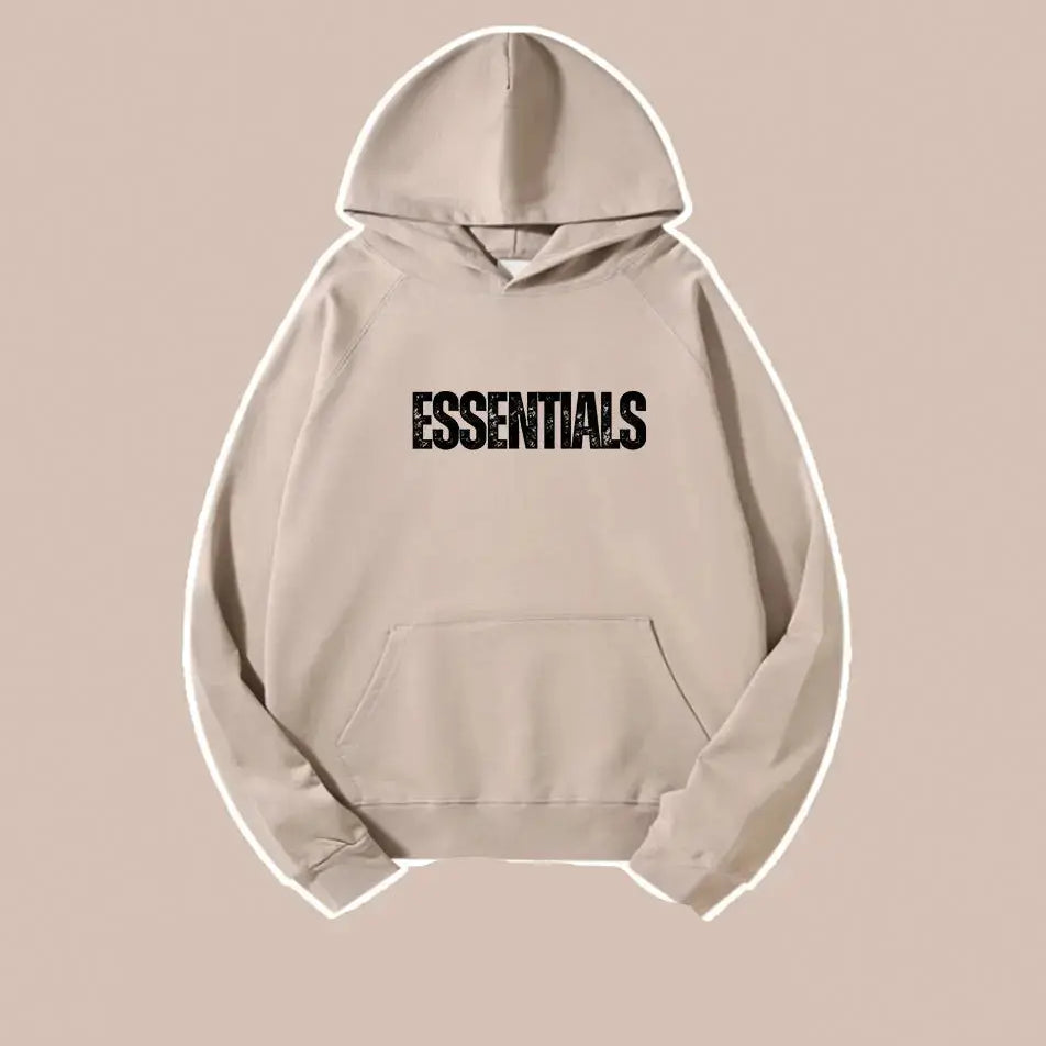 Basic Letter Printed Essentials Hoodie 460g Essentials Sweatshirt