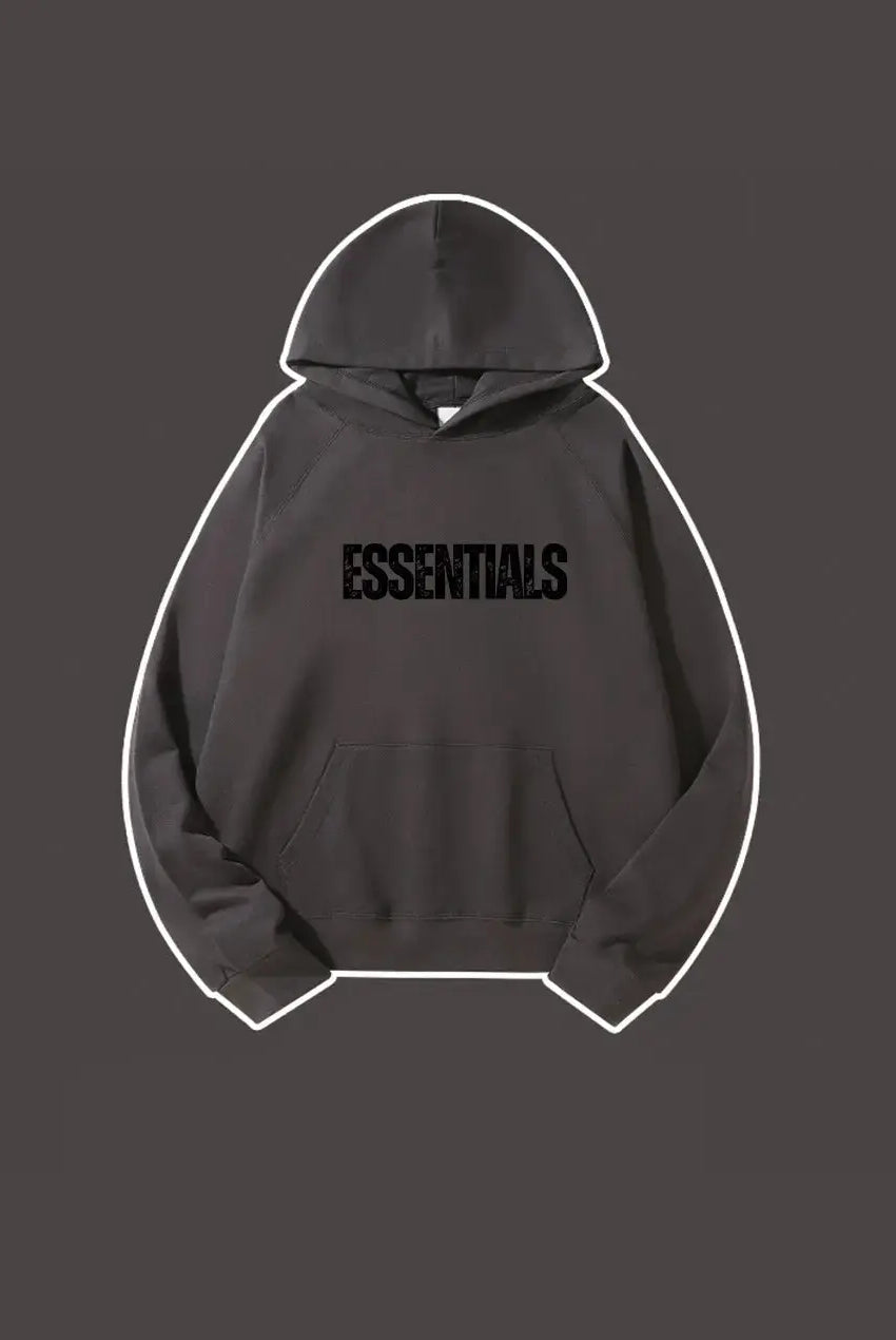 Basic Letter Printed Essentials Hoodie 460g Essentials Sweatshirt
