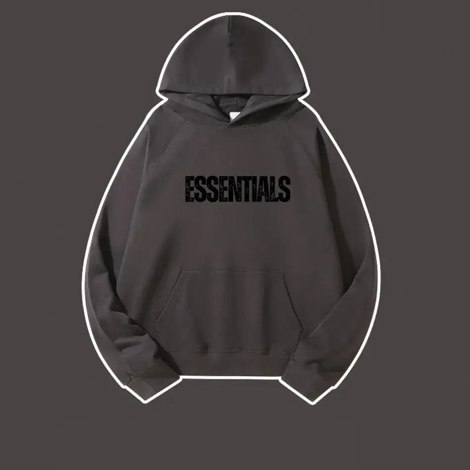 Basic Letter Printed Essentials Hoodie 460g Essentials Sweatshirt