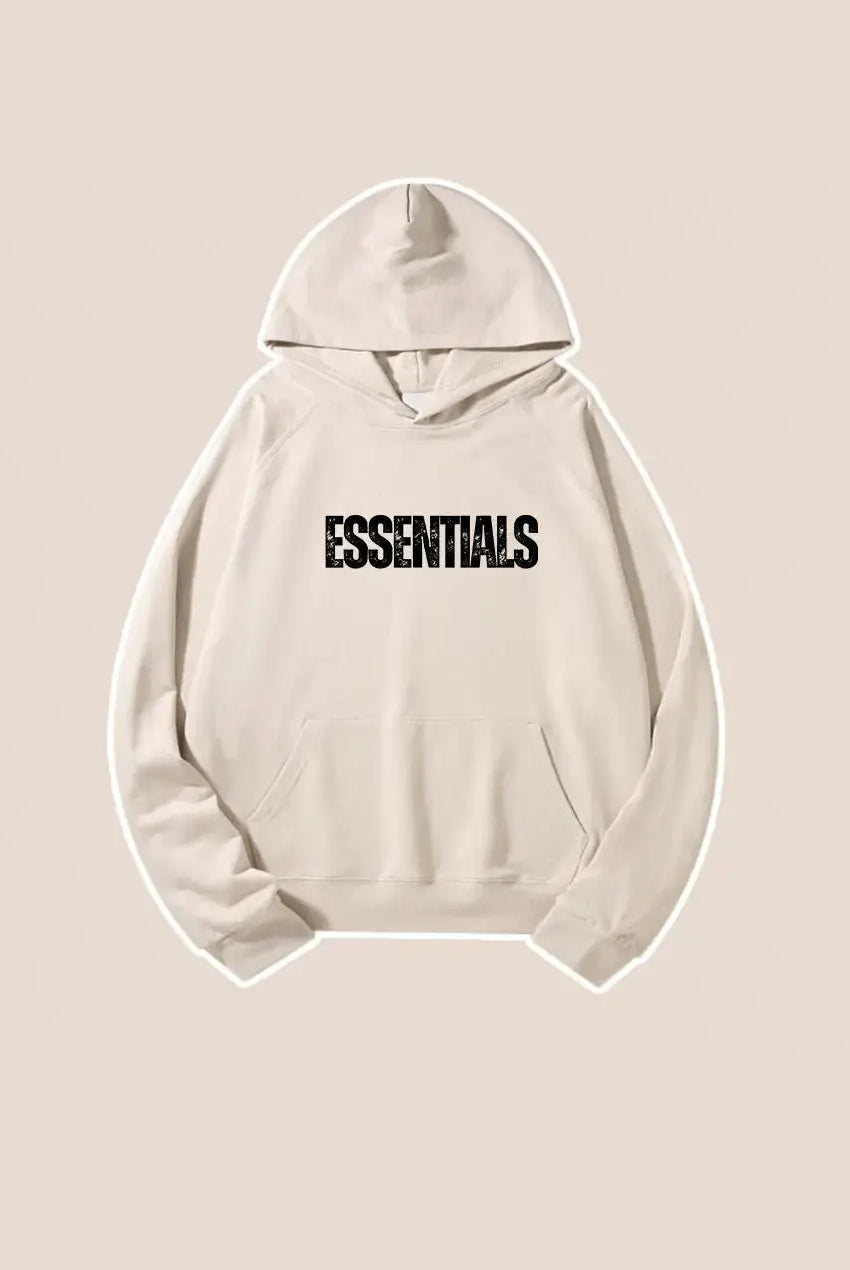 Basic Letter Printed Essentials Hoodie 460g Essentials Sweatshirt