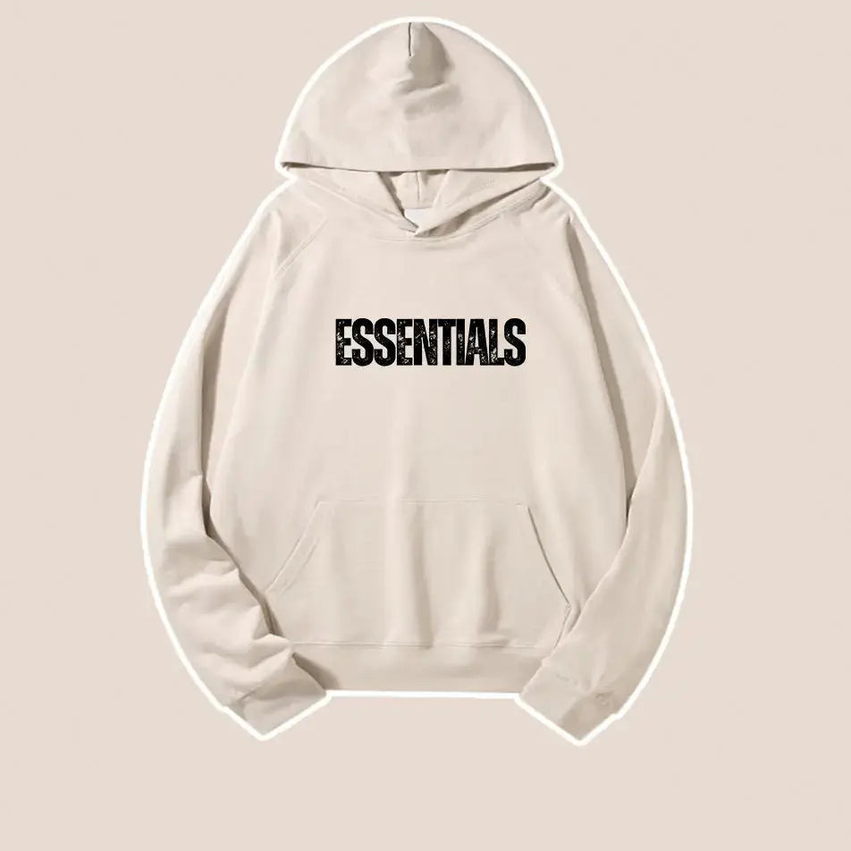 Basic Letter Printed Essentials Hoodie 460g Essentials Sweatshirt