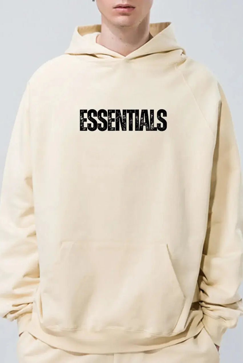 Basic Letter Printed Essentials Hoodie 460g Essentials Sweatshirt