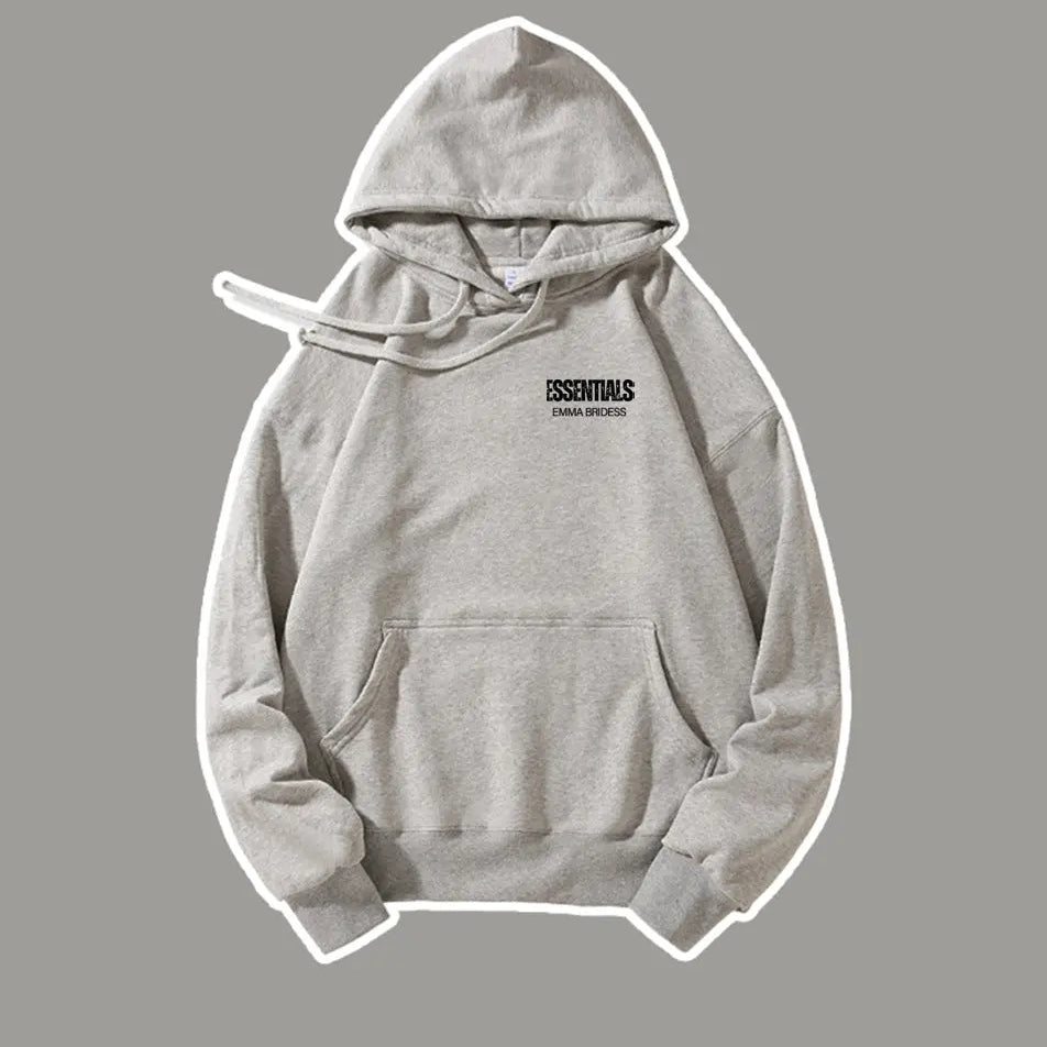 Essentials Hoodie 420g Letter Print Basic Sweatshirt