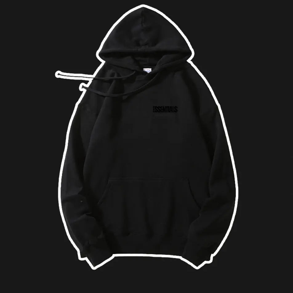 Essentials Hoodie 420g Letter Print Basic Sweatshirt