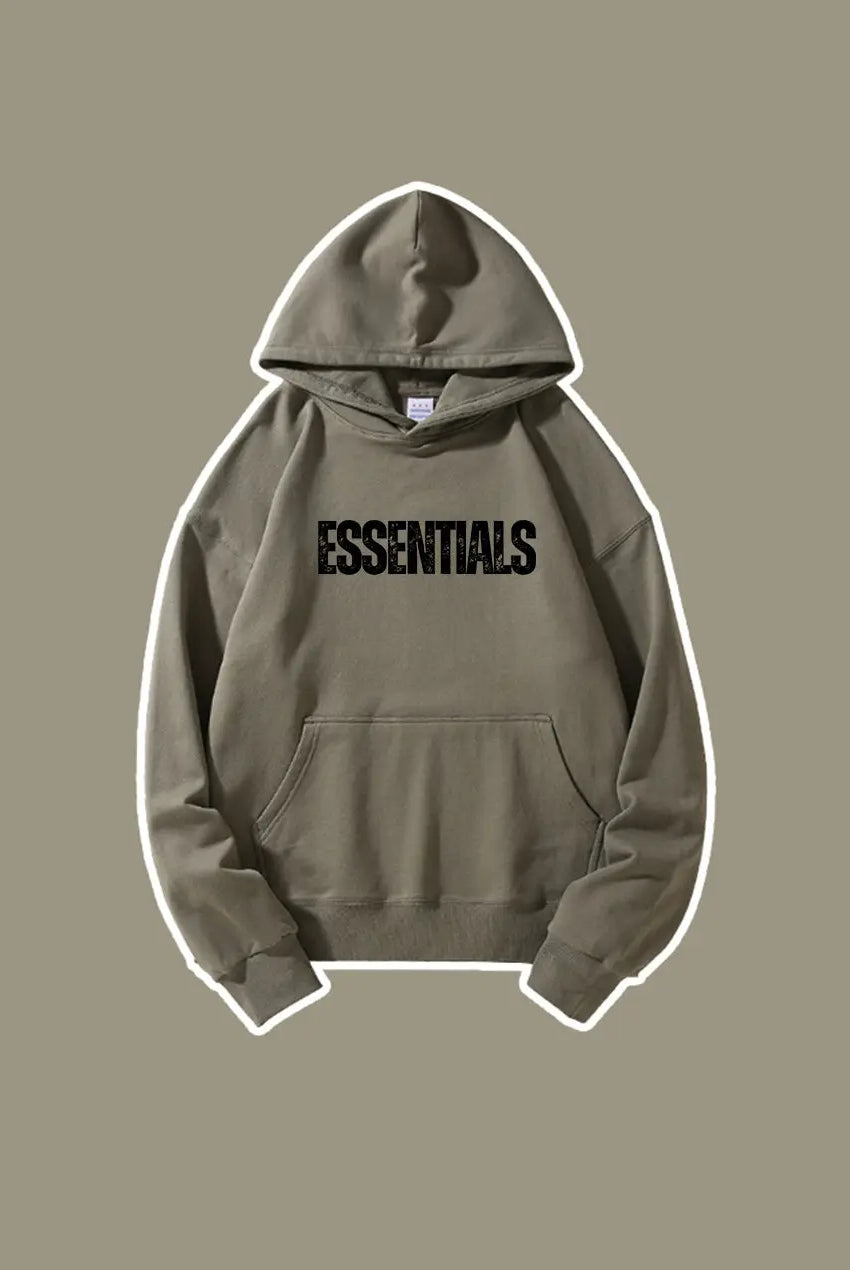 Basic Letter Printed Essentials Hoodie 420g Essentials Sweatshirt