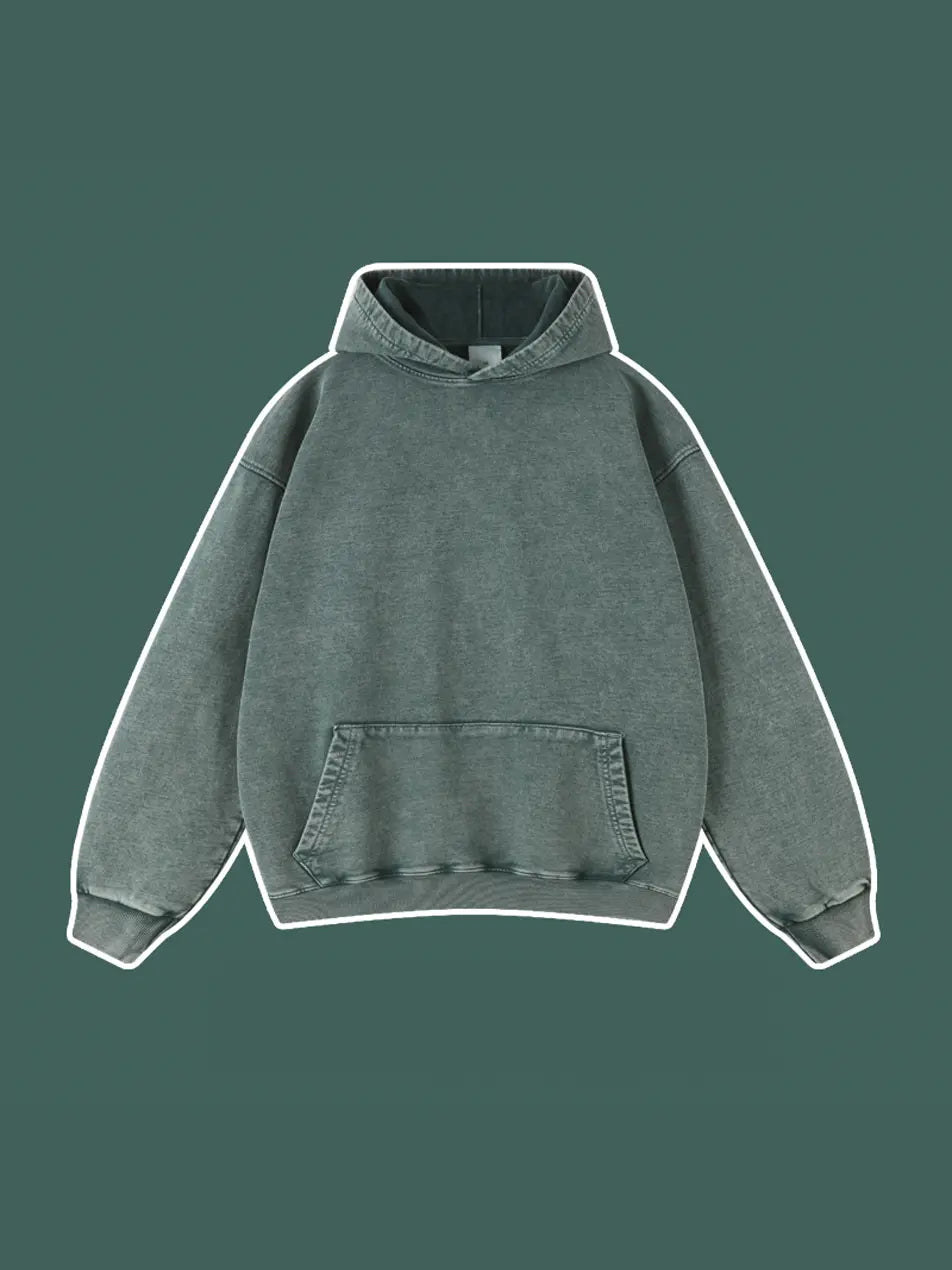 450g Cotton Wash Old Vintage Hoodie