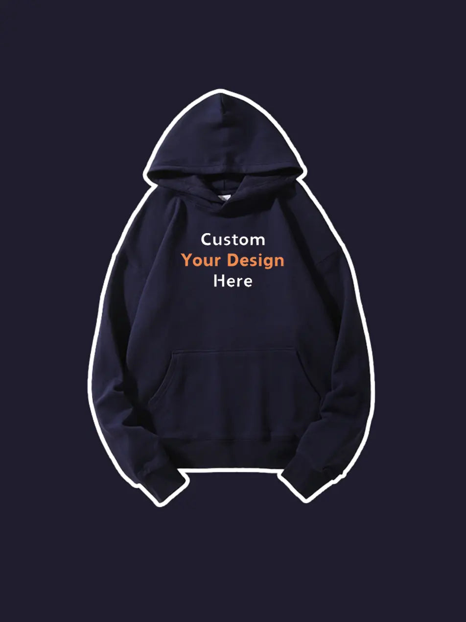 420g Custom Pure Color Basic Cotton Hoodie