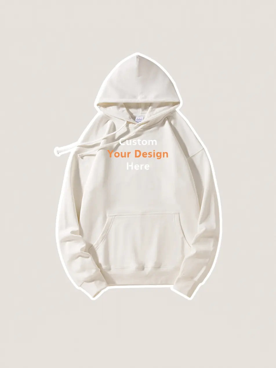 420g Custom Pure Color Basic Cotton Hoodie