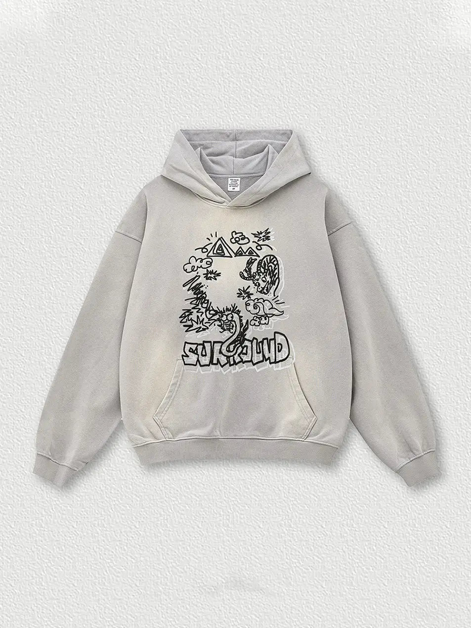 370g Vintage Wash Old Cotton Hoddie