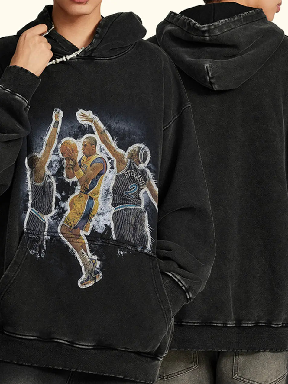 380g Kobe NBA Basketball Printed Cotton Hoodie