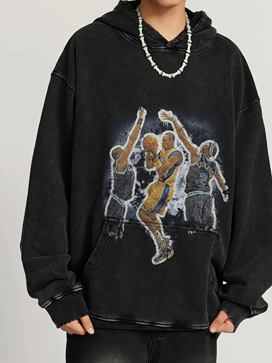 380g Kobe NBA Basketball Printed Cotton Hoodie