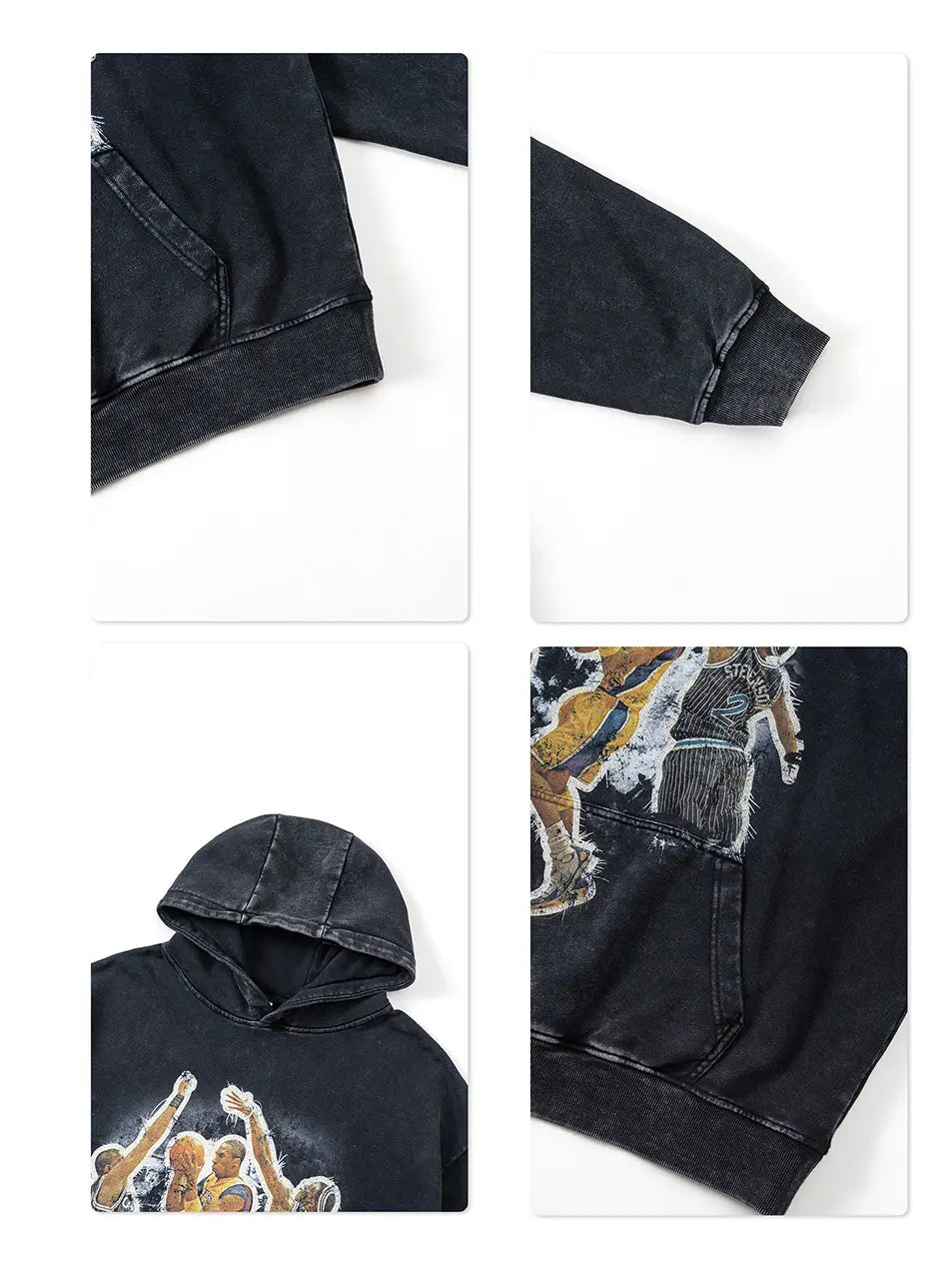 380g Kobe NBA Basketball Printed Cotton Hoodie