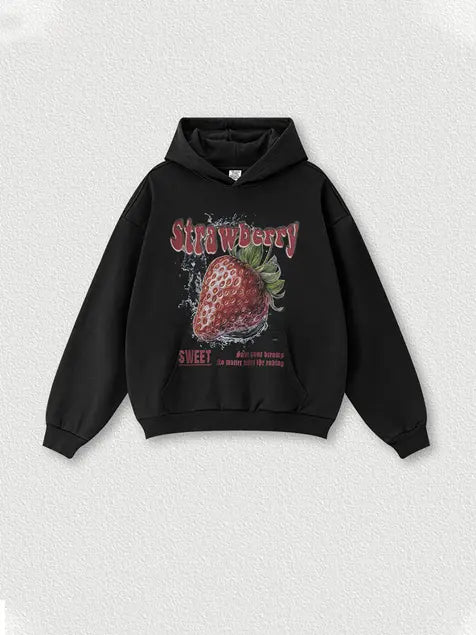 360g Strawberry Wash Old Cotton Hoodie Emma Bridess