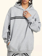 332g Webbing Contrast Color Cotton Hoodie Emma Bridess