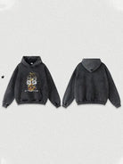 333g Vintage Number Printed Wash Old Hoodie Emma Bridess