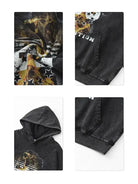 333g Vintage Number Printed Wash Old Hoodie Emma Bridess