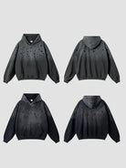 410g Wash Old Dotted Cotton Hoodie Emma Bridess