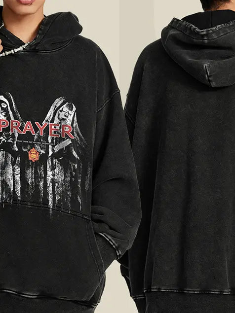 Prayer Sacred Wash Old Cotton Hoodie Emma Bridess