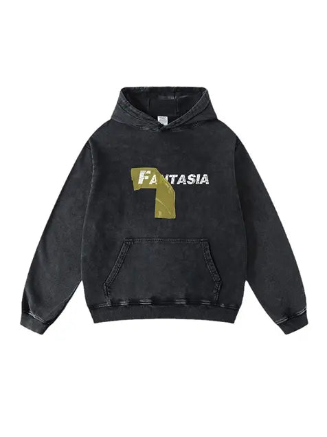 Packaging Tape Printed Wash Old Cotton Hoodie Emma Bridess