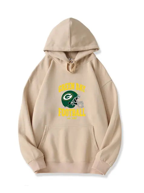 320g NFL Green Bay Packers Printed Cotton Hoodie Emma Bridess
