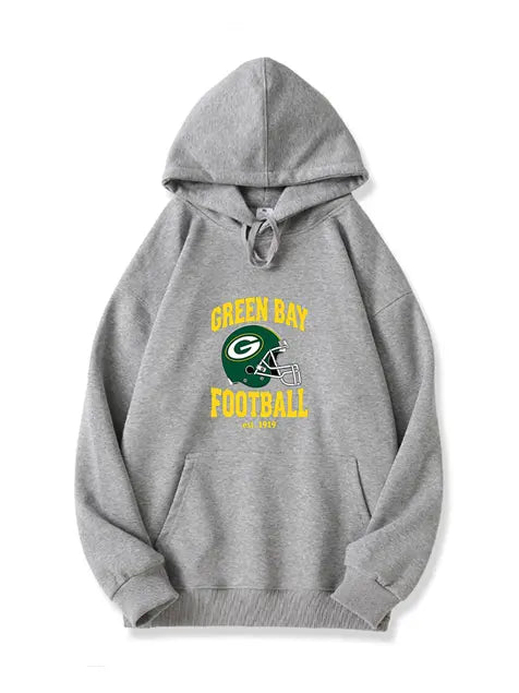320g NFL Green Bay Packers Printed Cotton Hoodie Emma Bridess