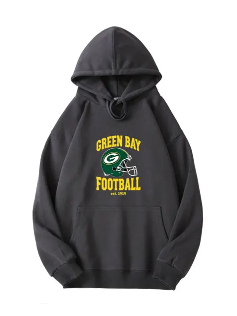 320g NFL Green Bay Packers Printed Cotton Hoodie Emma Bridess